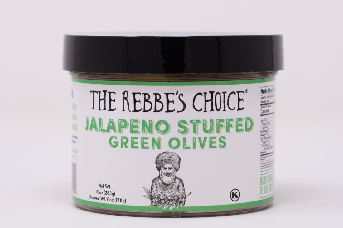 Jalapeno Stuffed Green Olives The Rebbe's Choice